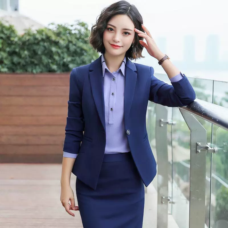 2018 Осень-Зима Новая модная деловая одежда женский костюм корейские тонкие женские формальные комбинезоны для интервью