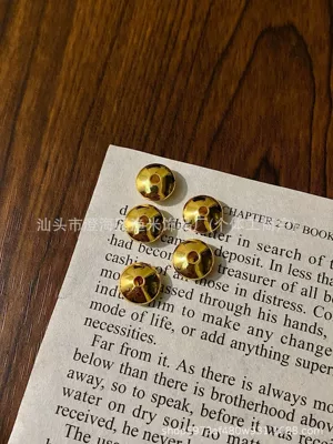 Color-Preserving Ufo-Shaped Spacer Crystal DIY Accessories, Bracelet Beads, Spacer Beads, Pad Beads, Craft Accessory Materials Wholesale (Zərgərlik ara hissələri) - gold-about-10x5mm-5-pieces