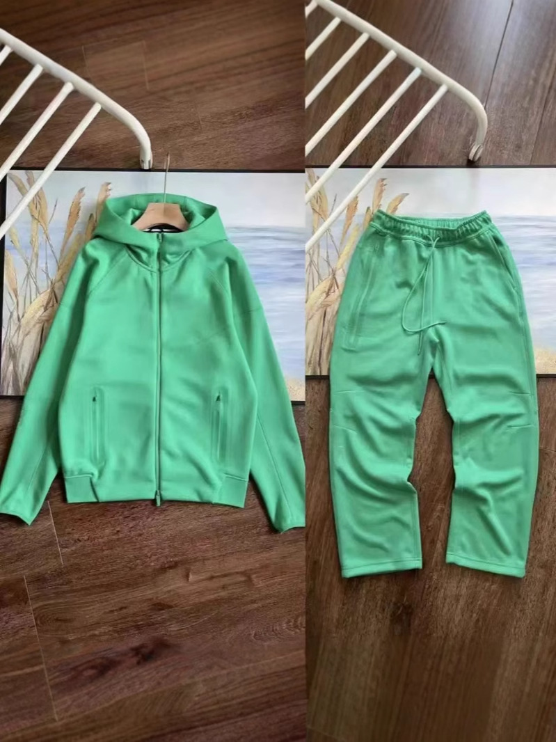 20SS primavera y otoño ciencia y tecnología deportiva casual chaqueta con capuz chaqueta casual pantalones multicolor conjunto 454 - 461