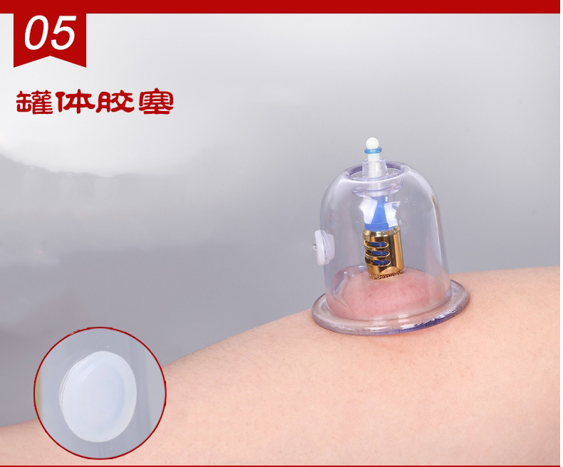 Traditional Chinese Medicine Qi and Blood Cupping Device, Air Extraction 27-Cup Set for Home Self-Care detail image