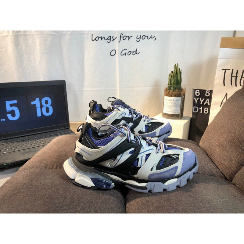 Chunyuan Paris Daddy Shoes Женская обувь Track 3.0 Putian Men's Forly - уличные толстые подошвы со светодиодной подсветкой, увеличивающей спортивную пару