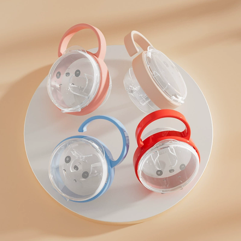 Мультфильм Соска Ящик Для Хранения Панда Шаблон Соска Прозрачная Пылезащитная Коробка с Портативный Функция