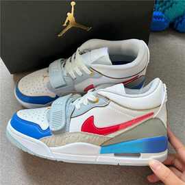 批发纯原AJ312白蓝红气垫鞋运动鞋男女网面百搭潮流ins情侣低帮