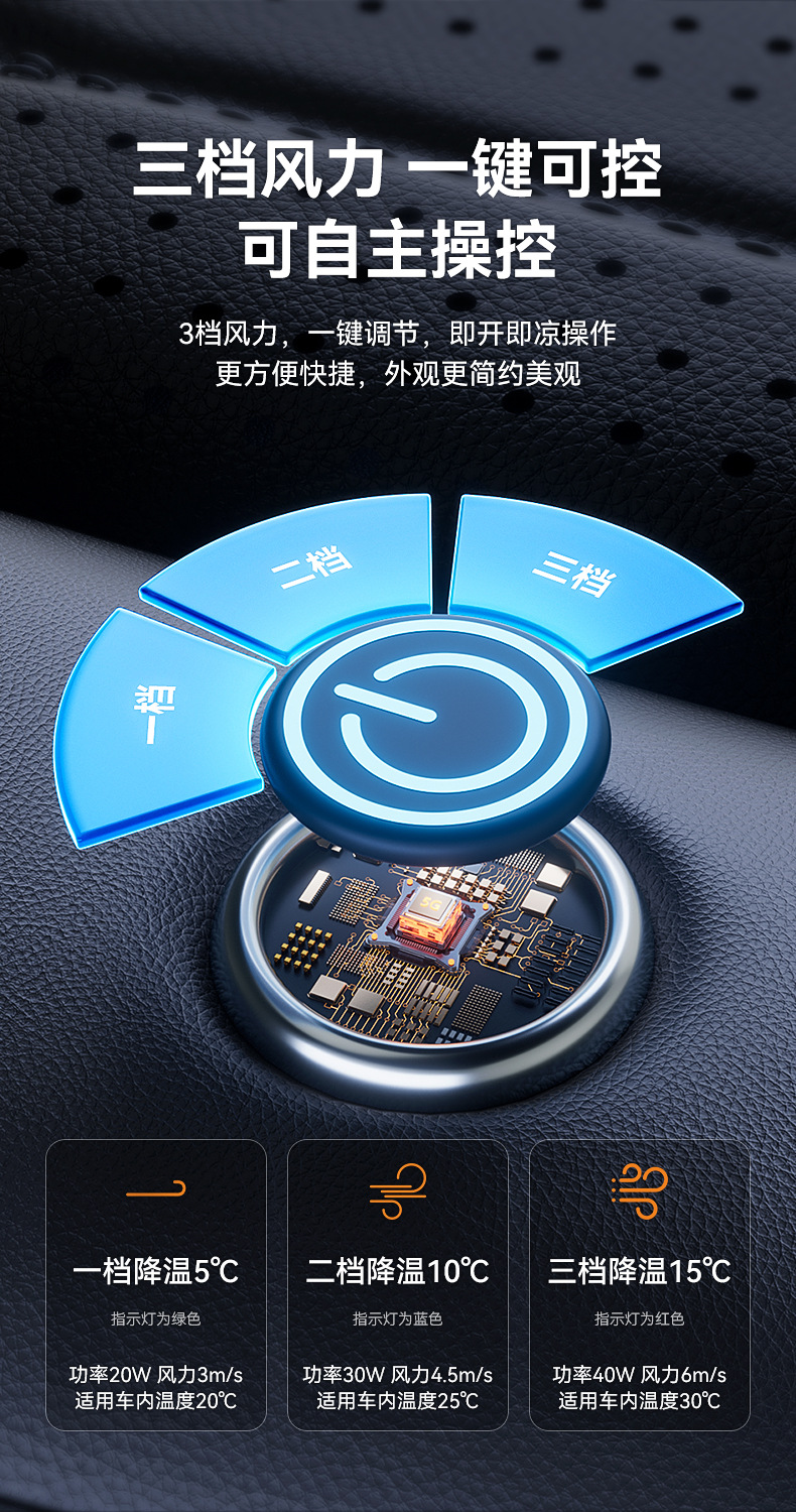 Summer Car Ventilated Seat Cushion Refrigeration Seat Cushion Summer Cold Air Breathable Cooling Pad Truck Backrest with Fan