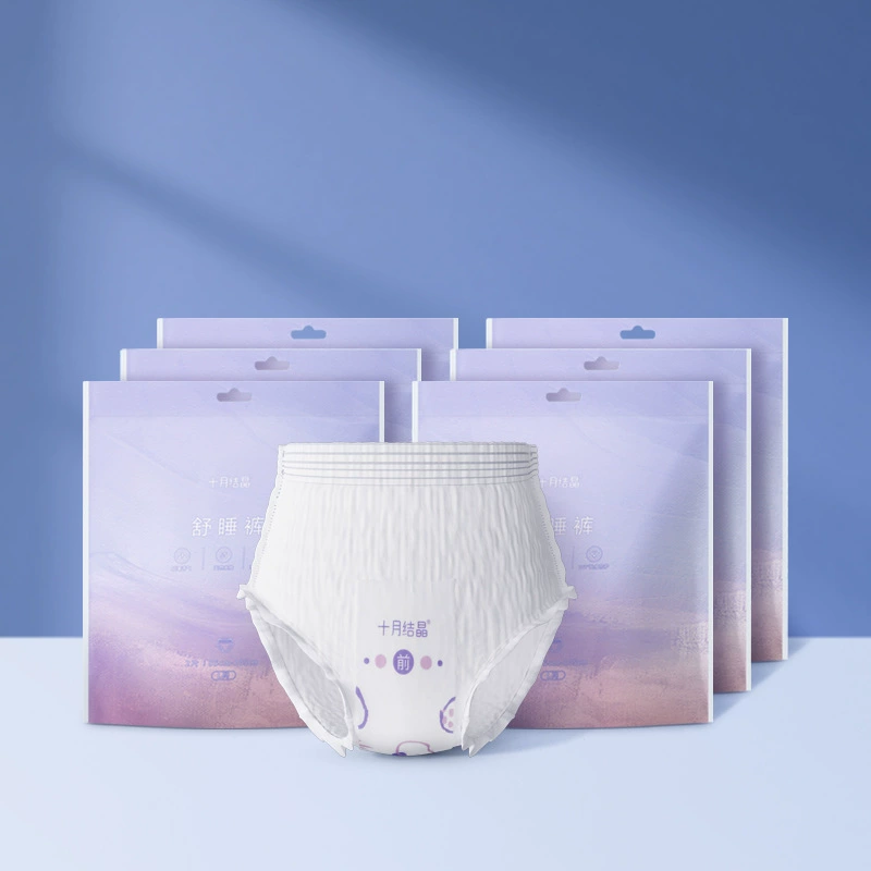 Октябрь Кристаллические брюки спокойствия для женщин Спящие брюки гигиенические салфетки для женщин