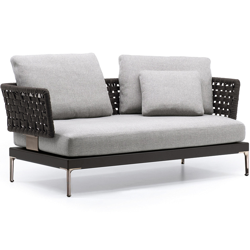 Conjunto de sofás de ratán para terraza, patio, jardín, solárium, silla de ratán para balcón, sofá de aleación de aluminio. image 6