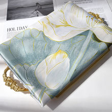杭州絲綢真絲絲巾女夏季100桑蠶絲絲巾送媽媽送婆婆生日禮物禮盒