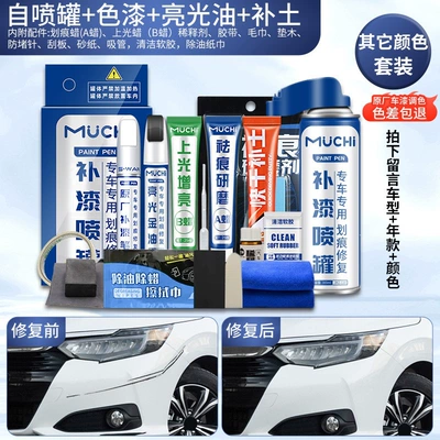 in pearl white, self-spraying black paint Avtomobil boya qələmləri - other-colors-self-applied-repair-10-piece-set-large-capacity-suitable-for-beginners-4s-exclusive-original-factory-paint