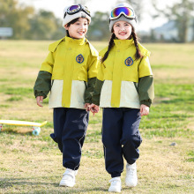 小学生校服春秋套装一年级儿童班服冲锋衣秋冬季三件套幼儿园园服
