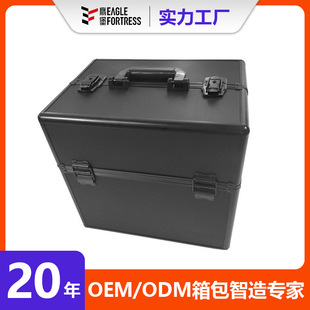 Black Lockable Makeup Box Export Hot-Selling Abs Material Satchel Carryable Storage Box Storage Box