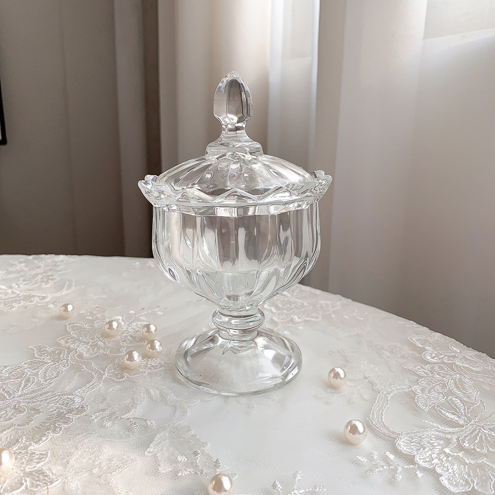 Sugar can glass sealed tank transparent kitchen storage tank grain…