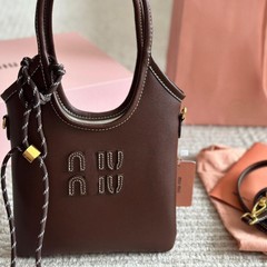 缪2025新款女士托特包购物袋hobo腋下单肩包tote手提包 Miu包包女