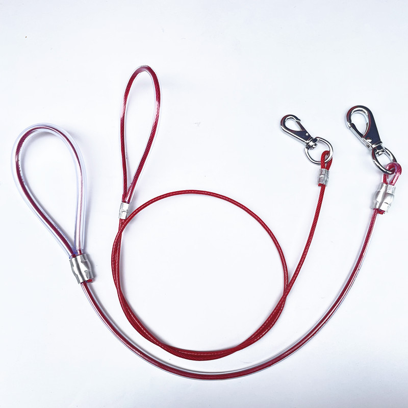 Stahldraht Traktion Haustier Leine Seil Hundekette für große und mittelgroße Hunde Golden Retriever Samojede_voghion.com