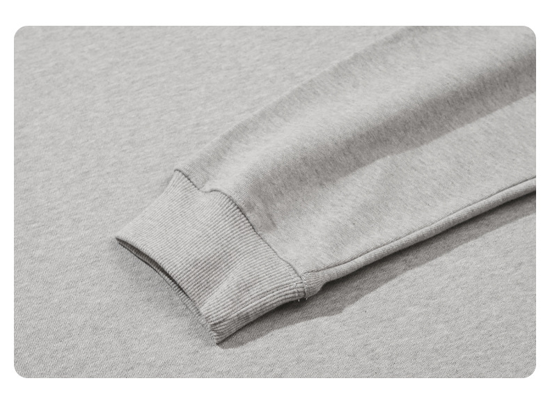 Solid Colour Crew Neck Sweatshirt For Men In Premium Cotton_voghion.com