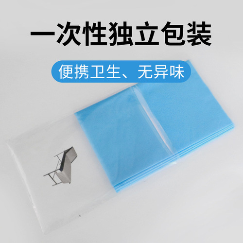 Individually packaged disposable bed sheets for beauty salons, travel non-woven sheets with holes for pedicure, disposable hotel sheets