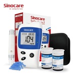 Sinocare accu2家用全自动免码血糖仪外贸出口测量器英文血液分析