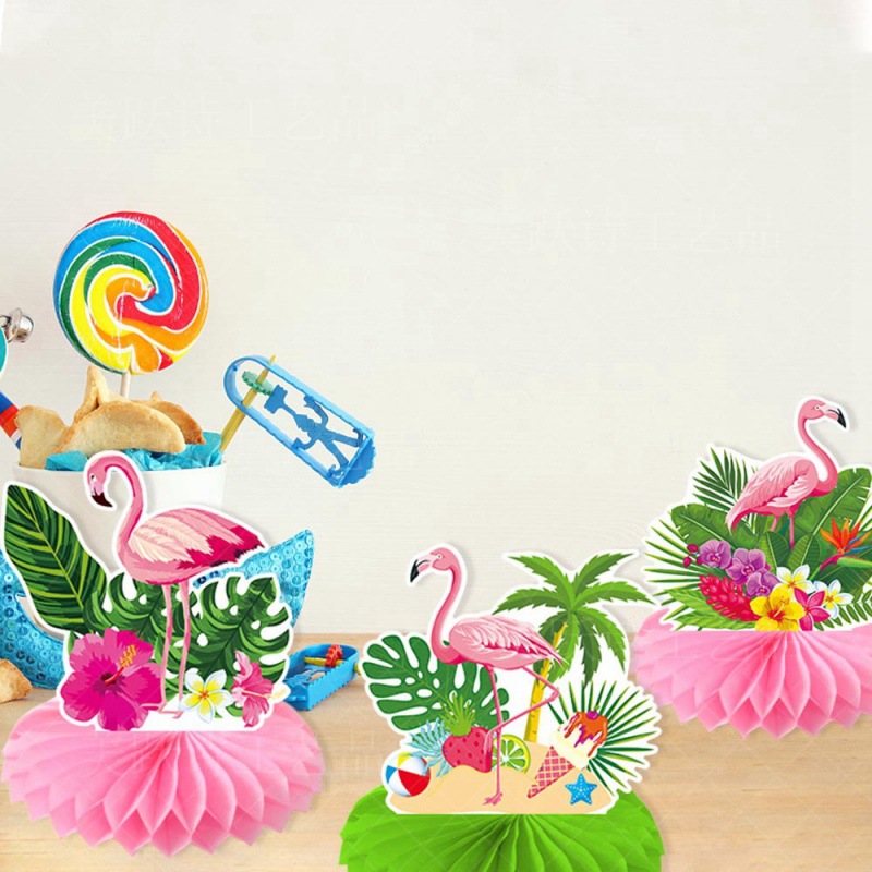 Transfronterizo nueva decoración de fiesta hawaiana decoración de mes de escritorio panal decoración de verano suministros de fiesta decoración de atmósfera