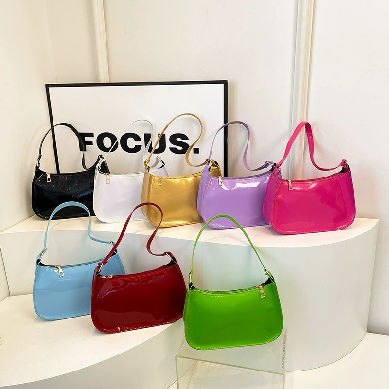 Новая универсальная женская сумка-клатч в корейском стиле, осенняя коллекция 2024 года, нежный однотонный цвет, популярная мода.