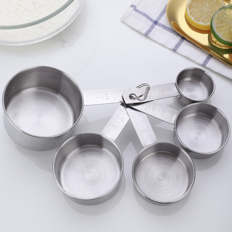 Cuchara de medición cuchara de taza de medición cuchara de leche en polvo de cocina postres herramientas de horneado de acero inoxidable set de café cuchara de medición con cuchara de medición