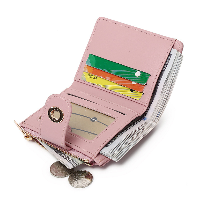 日本の学生シンプルなショート 80% offPU レディース卸売財布ジッパー多機能 ID ファッション小銭入れ|undefined
