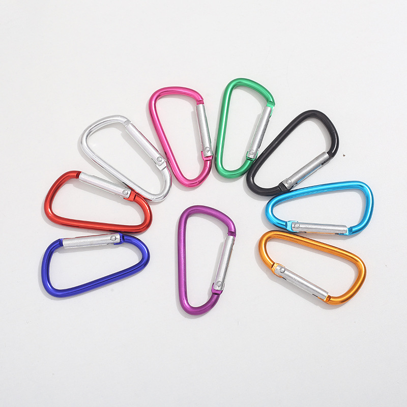 Wholesale No. 5 D-Type Carabiner Aluminum Alloy Outdoor Buckle Water Bottle Buckle Multi-Functional Buckle Plastic Bottle Quick-Hang Buckle