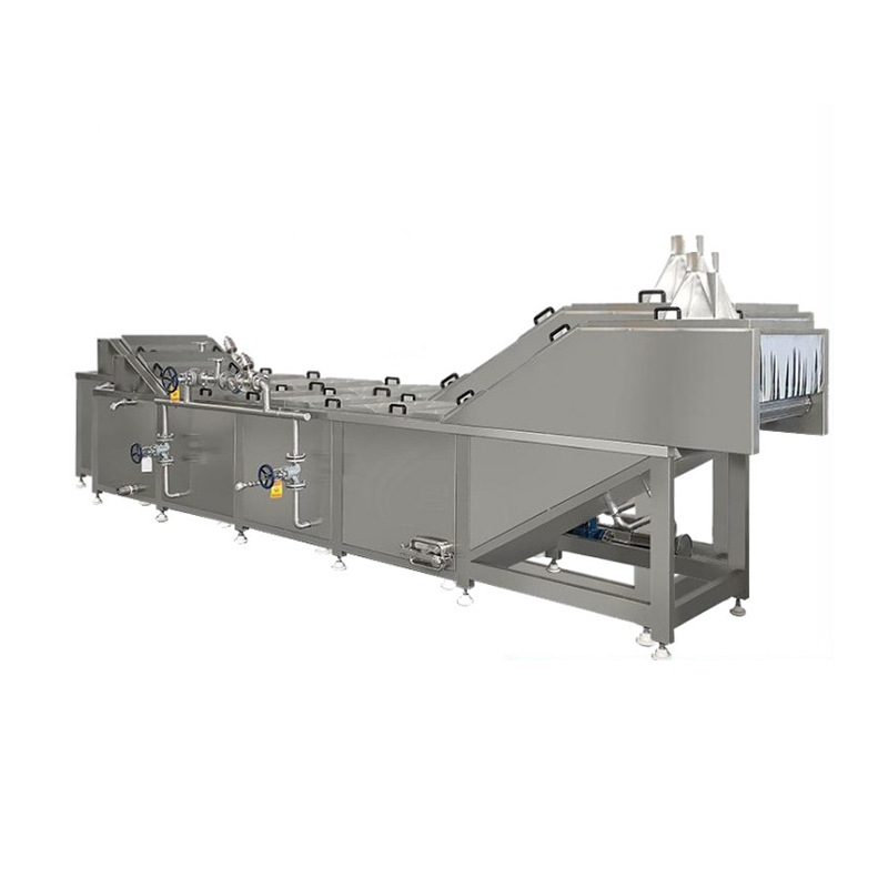 equipo de blanqueo automático de anillo de calamar para línea de ensamblaje comercial de carne de viejas precocida para blanqueo de verduras precocidas