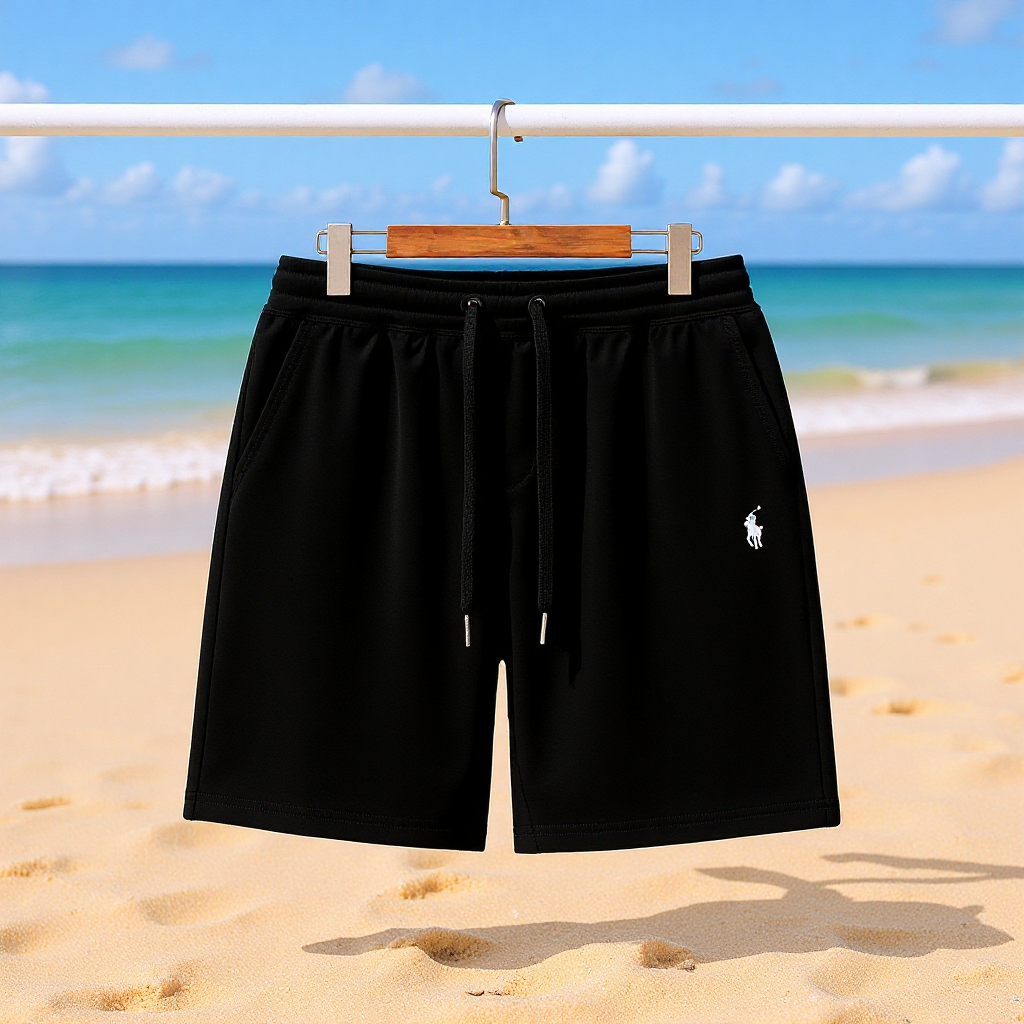 Men's Raffy Pony Shorts Men's Pure Cotton Business Workwear Five-Point Shorts Golf Sports Beach Casual Pants