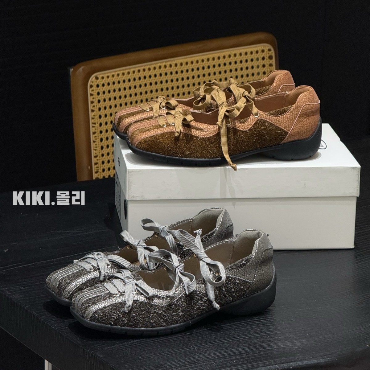Retro universal fashionable ballet shoes square toe