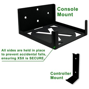 Cross-border wall-mounted storage XBOX game machine metal bracket suitable for XSX host wall-mounted clean desktop