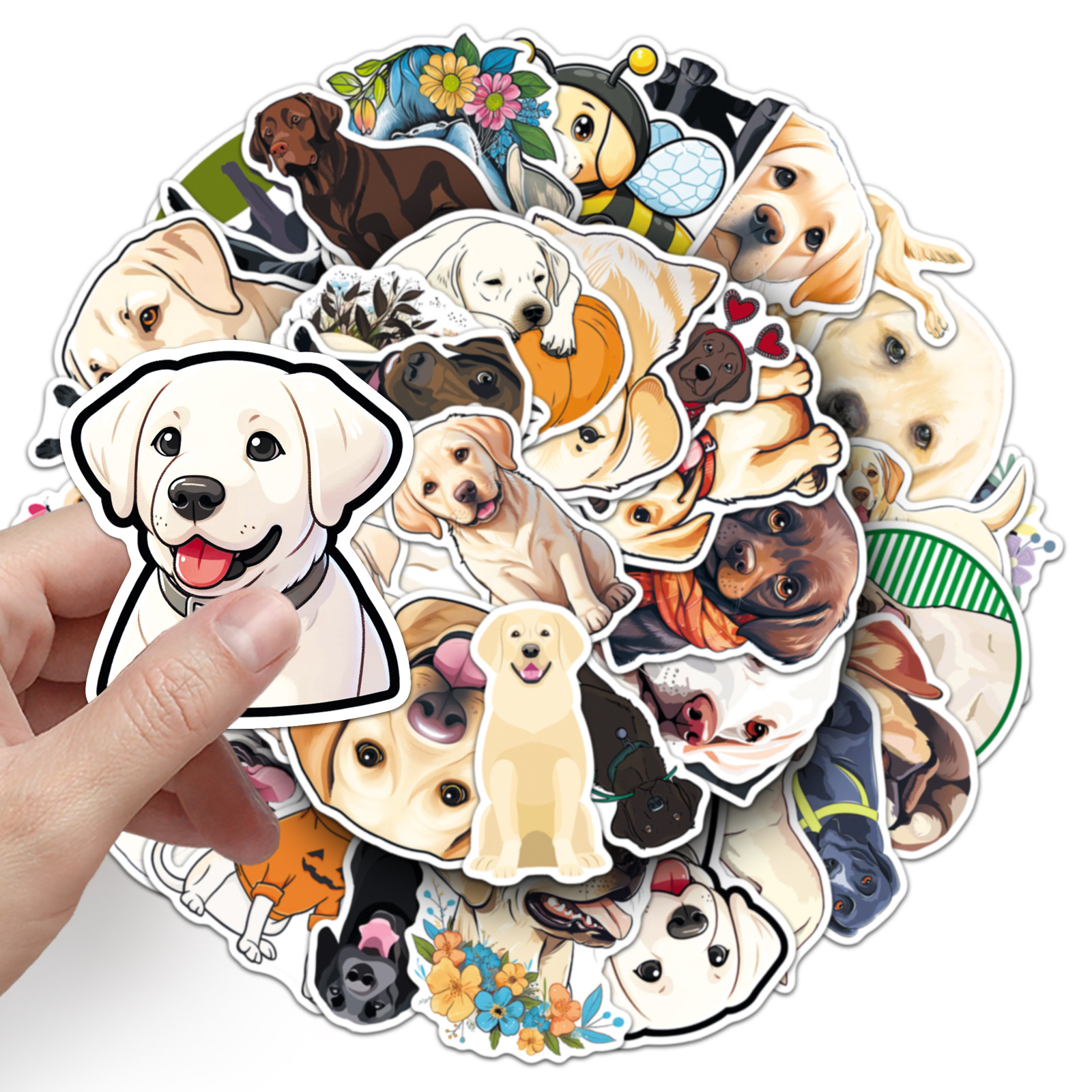 Cute Style 1 Set Dog Learning PVC Cute Stickers