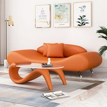 个性创意小户型猫抓皮沙发现代店铺异形办公艺术简约时尚休闲家具