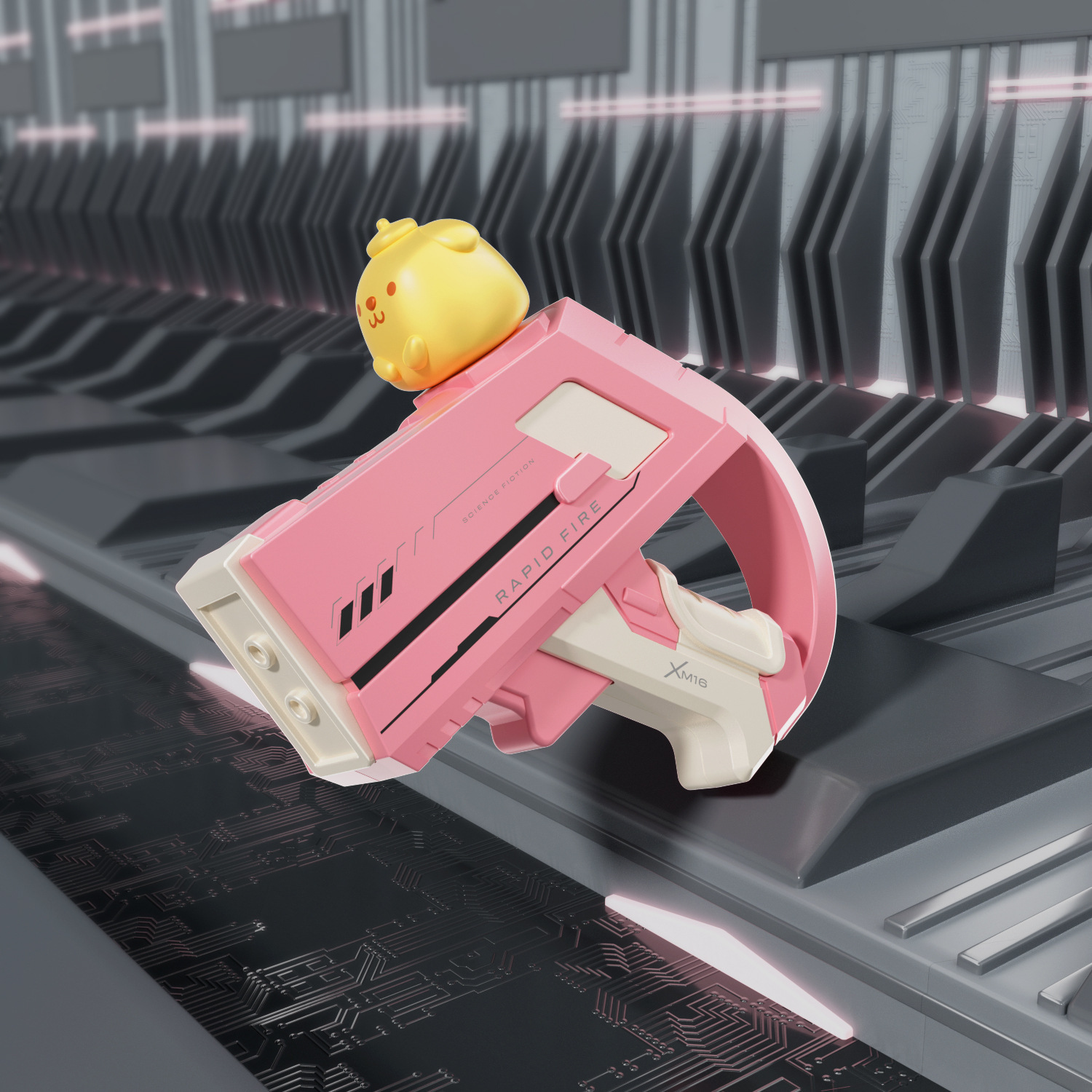 Pistola de agua transfronteriza juguete para niños muñeca de dibujos animados conejo gato perro pellizco muñeca pellizco pistola de agua playa al aire libre juego en el agua