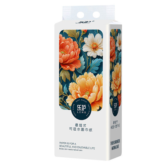 Full Box of 10 Large-Sized Hanging Toilet Paper, Bottom-Pull Toilet Paper, Flexible and Skin-Friendly, Suitable for Mothers and Babies