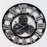 Amazon Hanging Product Gear Gear Clock Большой европейский стиль промышленные ветровые часы настенные настенные настенные часы горячие часы продажи