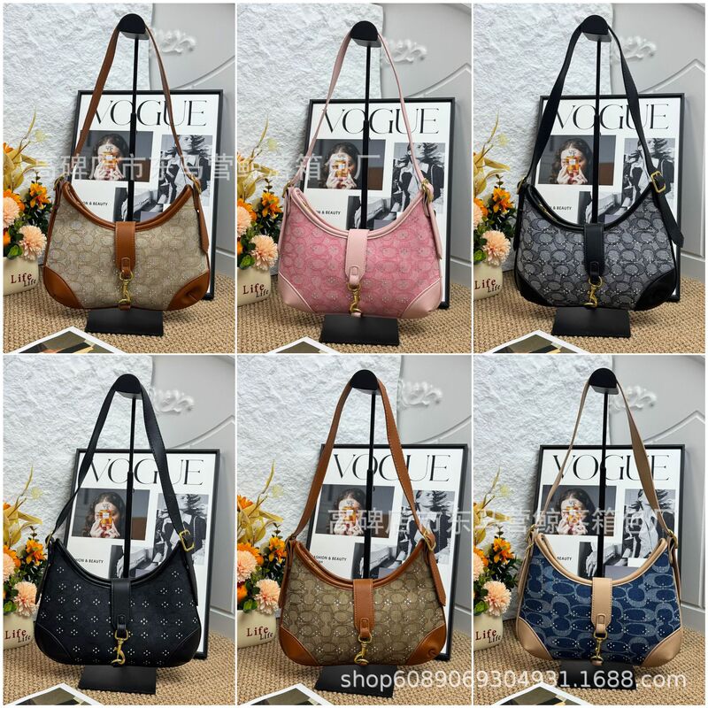 New Cross-Border Kuo Brand Bags, Saddle Bags, Pea Bags, Half-Moon Bags, Rhinestone Shoulder Bags, Underarm Bags, Handbags, Foreign Trade Wholesale New Cross-Border Kuo Brand Bags, Saddle Bags, Pea Bags, Half-Moon Bags, Rhinestone Shoulder Bags, Underarm Bags, Handbags, Foreign Trade Wholesale
