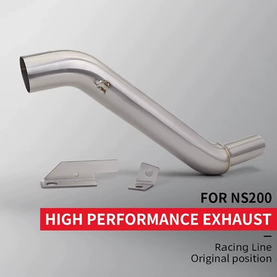 Motorcycle Modification Bajaj Ns200 Middle Section Stainless Steel Exhaust Pipe Special Vehicle Non-Destructive Straight-Up