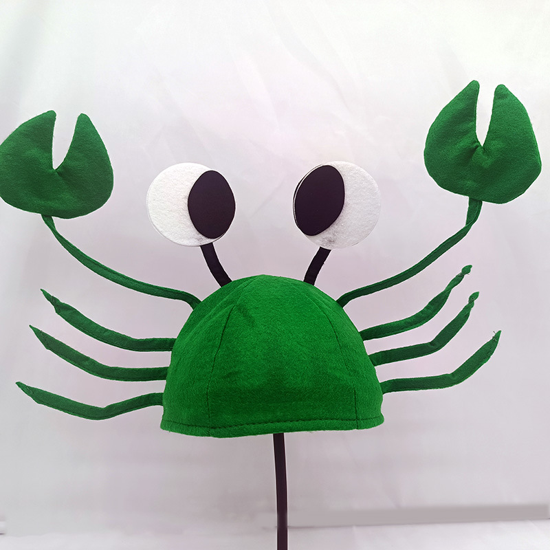 Animal Hat Funny Selling Cute Children Adult Lobster Crab Hat Funny Headwear Festival Performance Props Ghost Festival