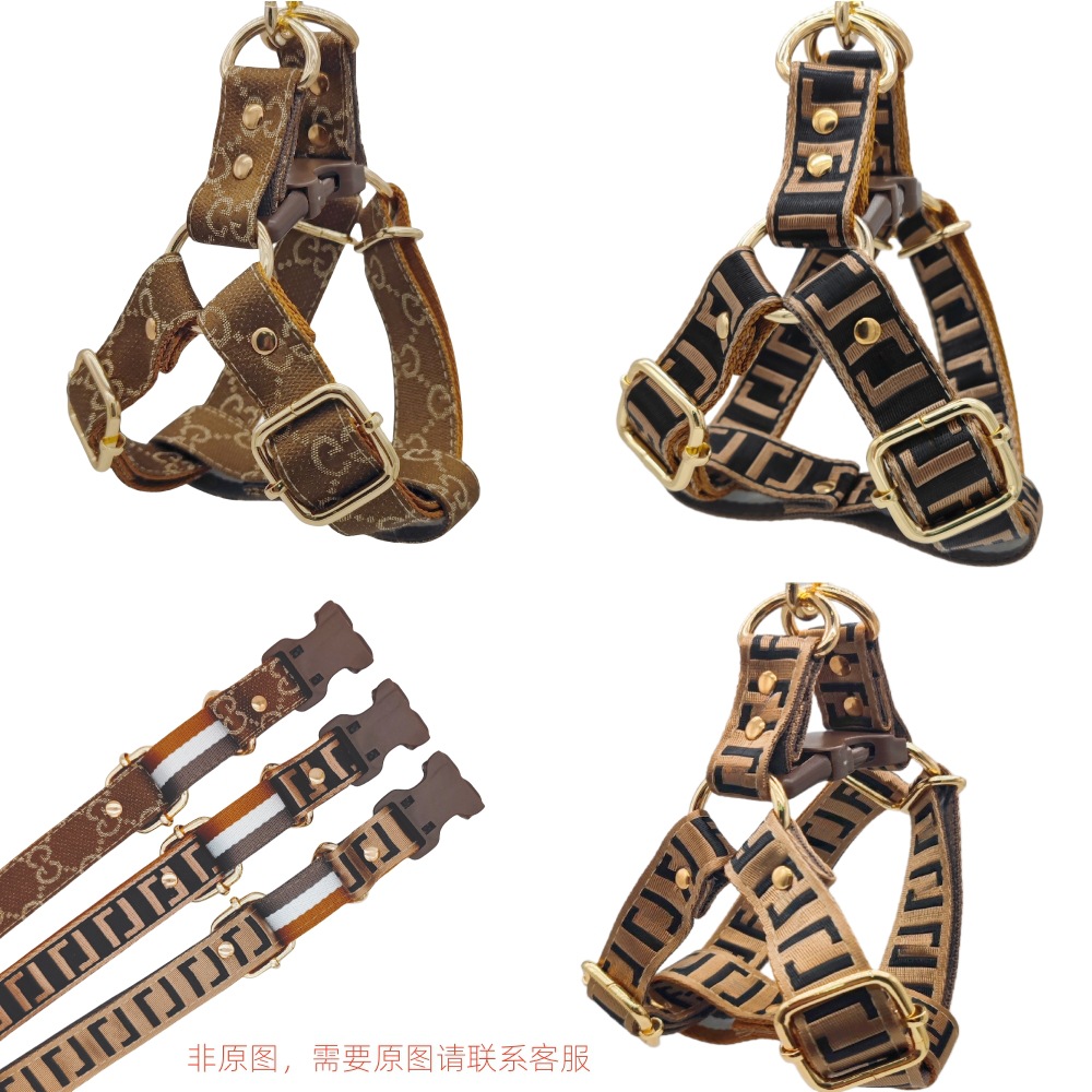 Cross-border best-selling brand trendy brand GGFF dog bulldog corgi dog shiba inu dog leash thick dog rope dog chain