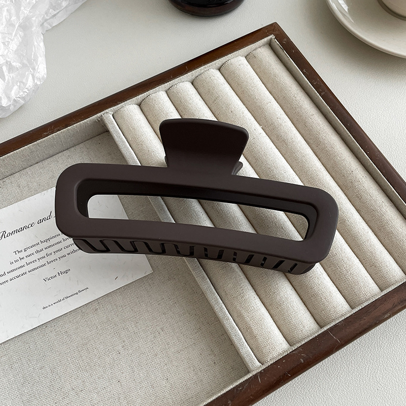 Gran clip de tiburón esmerilado acrílico simple horquilla tocado volumen gran horquilla de alto grado accesorios para el cabello al por mayor