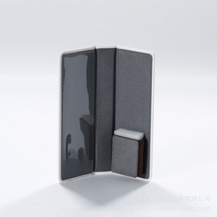 Hotel room supplies PU leather storage box desktop tissue box European service guide clip tray remote control