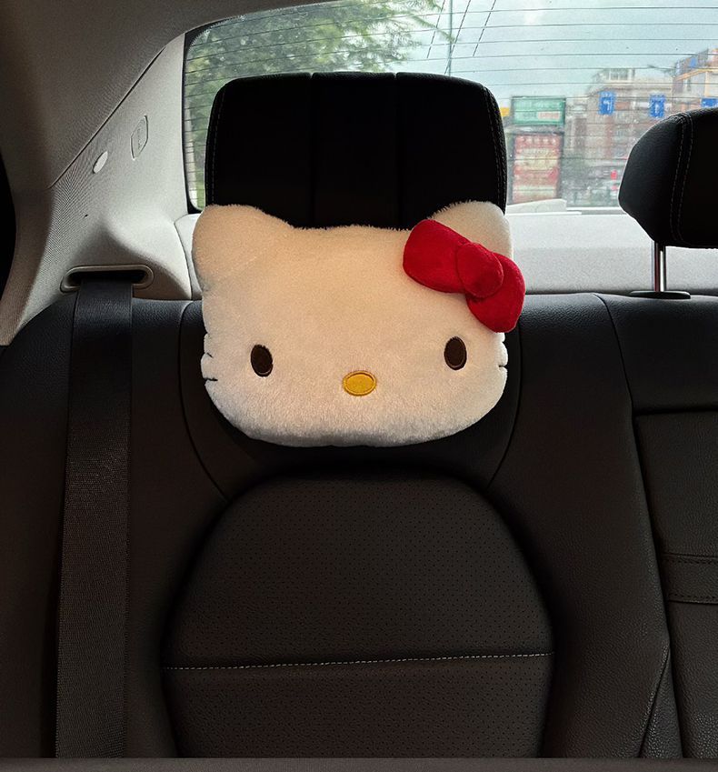 Car Headrest Neck Pillow Creative Car Cute Kt Car Seat Headrest Car Neck Pillow