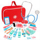 Children's doctor toys play house suit with doctor clothes girls see a doctor role-playing wooden small doctor toys