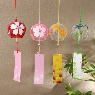 Creative Glass Wind Chimes, Japanese-Style Handmade Bells, Bedroom Minimalist Gifts, Simple Home Decor