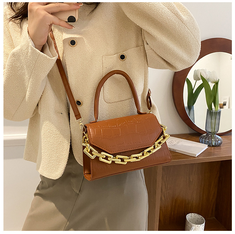 New Bags Women's 2021 Autumn And Winter Fashion Alligator Print Handbag European And American Simple Multi-color Shoulder Messenger Bag Fashion display picture 20