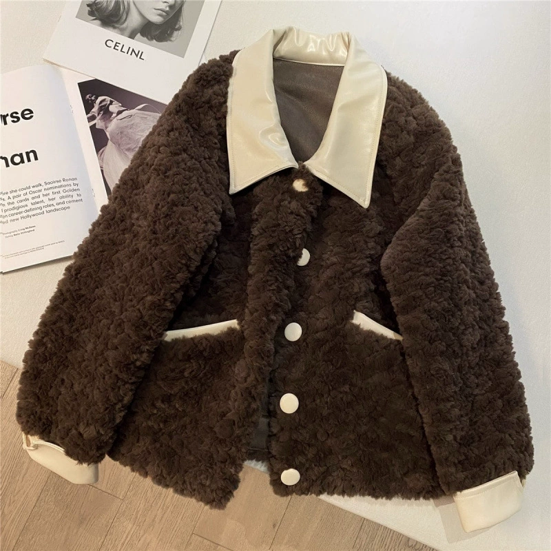 Вельветовая короткая зимняя пуховка, oversize, увеличенная толщина, для подростков
