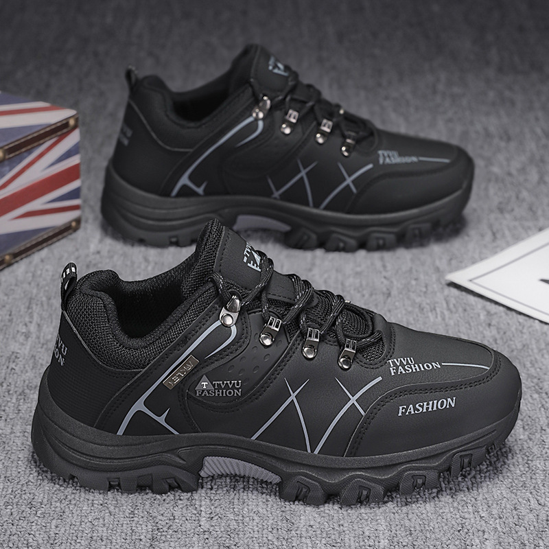 Spring Men's Sports Shoes Waterproof Non-Slip Sports Work Shoes Hiking Shoes Construction Work Durable Shoes_vogvips.com