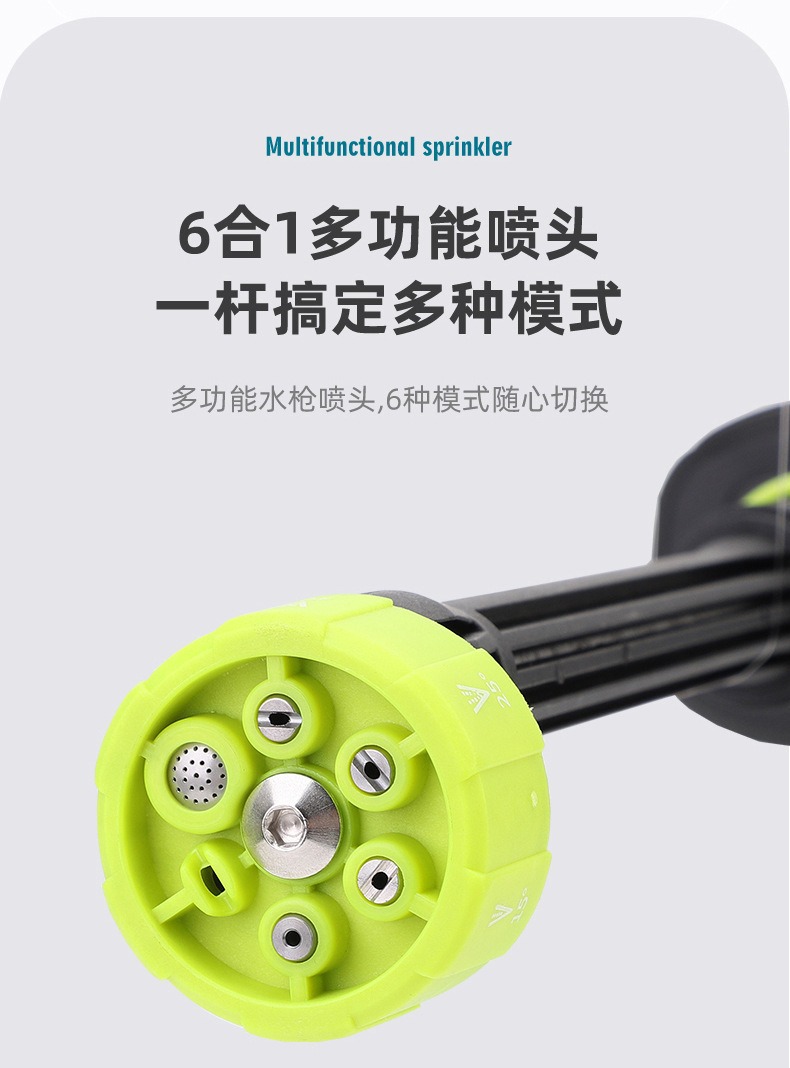 Rechargeable High-Pressure Car Wash Water Gun, Wireless Portable Car Washer with Foam Pot, Garden Washing and Watering Tool Wholesale