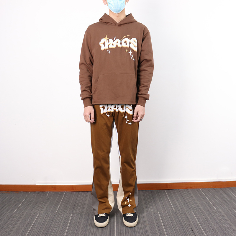 Men's Clothing New Men's And Women's Elastic Loose Trousers Casual Sports Pants Fashionable Bell Bottom Pants_voghion.com