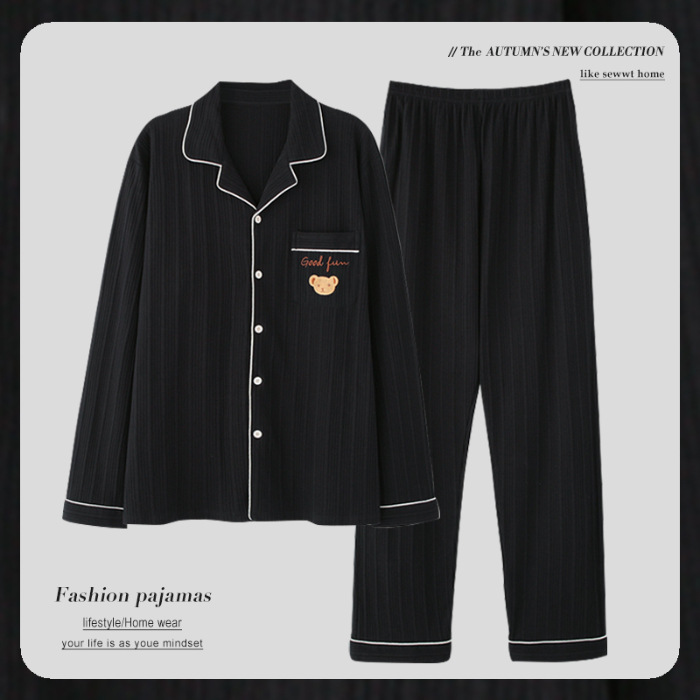 源工場2024新型パジャマ女性長袖薄手ネットレッドins風新型カジュアル快適家庭服カバー