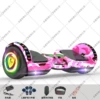 6.5-inch camouflage pink luminous wheel + remote control gift bag